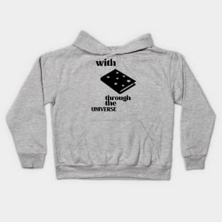 With Books Through The Universe Kids Hoodie